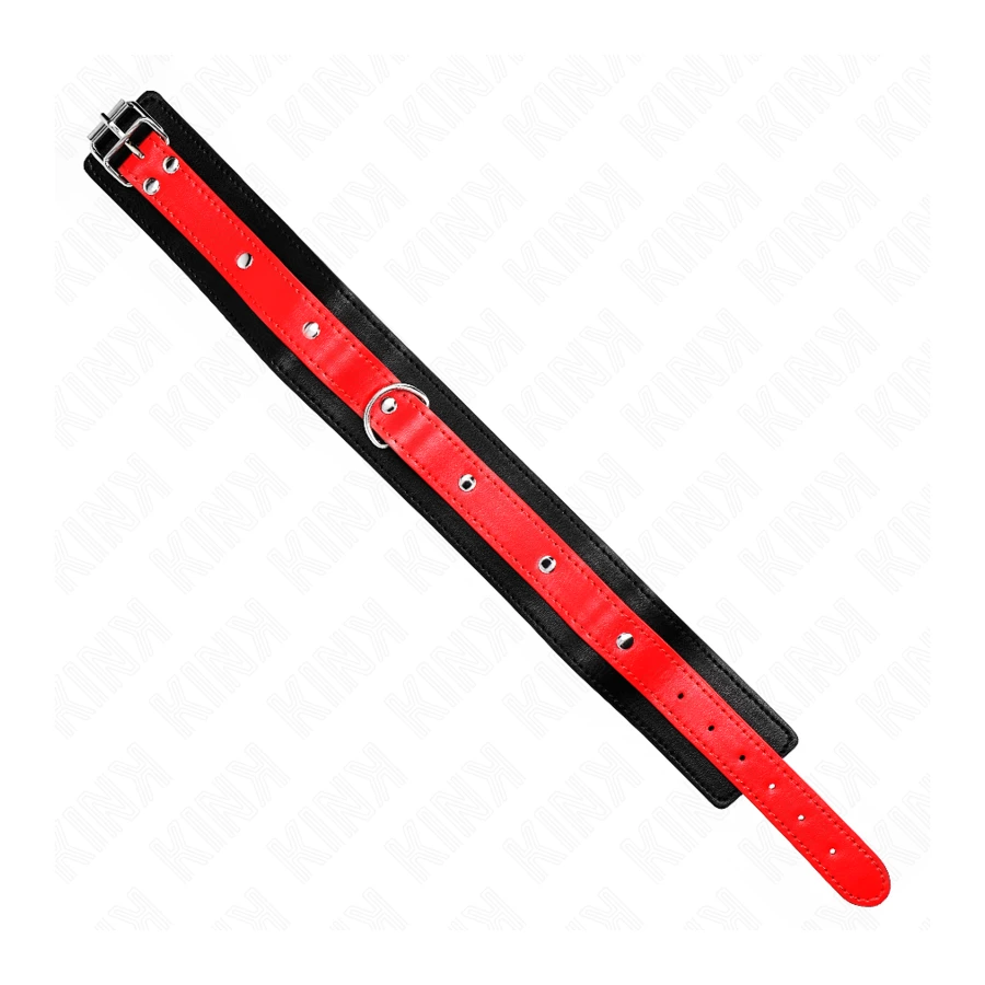 KINK - COLLANA CON CINTURINO ROSSO 65 CM REGOLABILE 36-43 CM X 5 CM